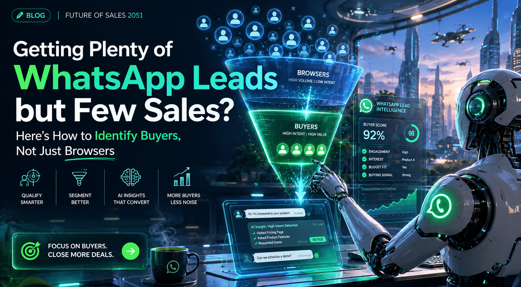 Getting Plenty of WhatsApp Leads but Few Sales? Here's How to Identify Buyers, Not Just Browsers Getting Plenty of WhatsApp Leads but Few Sales? Here's How to Identify Buyers, Not Just Browsers