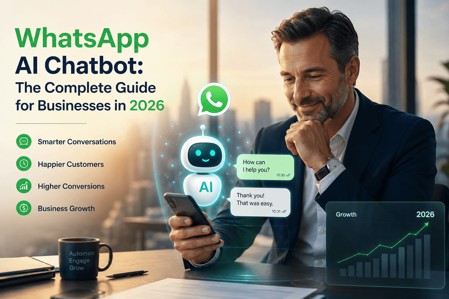WhatsApp AI Chatbot: The Complete Guide for Businesses in 2026 WhatsApp AI Chatbot: The Complete Guide for Businesses in 2026