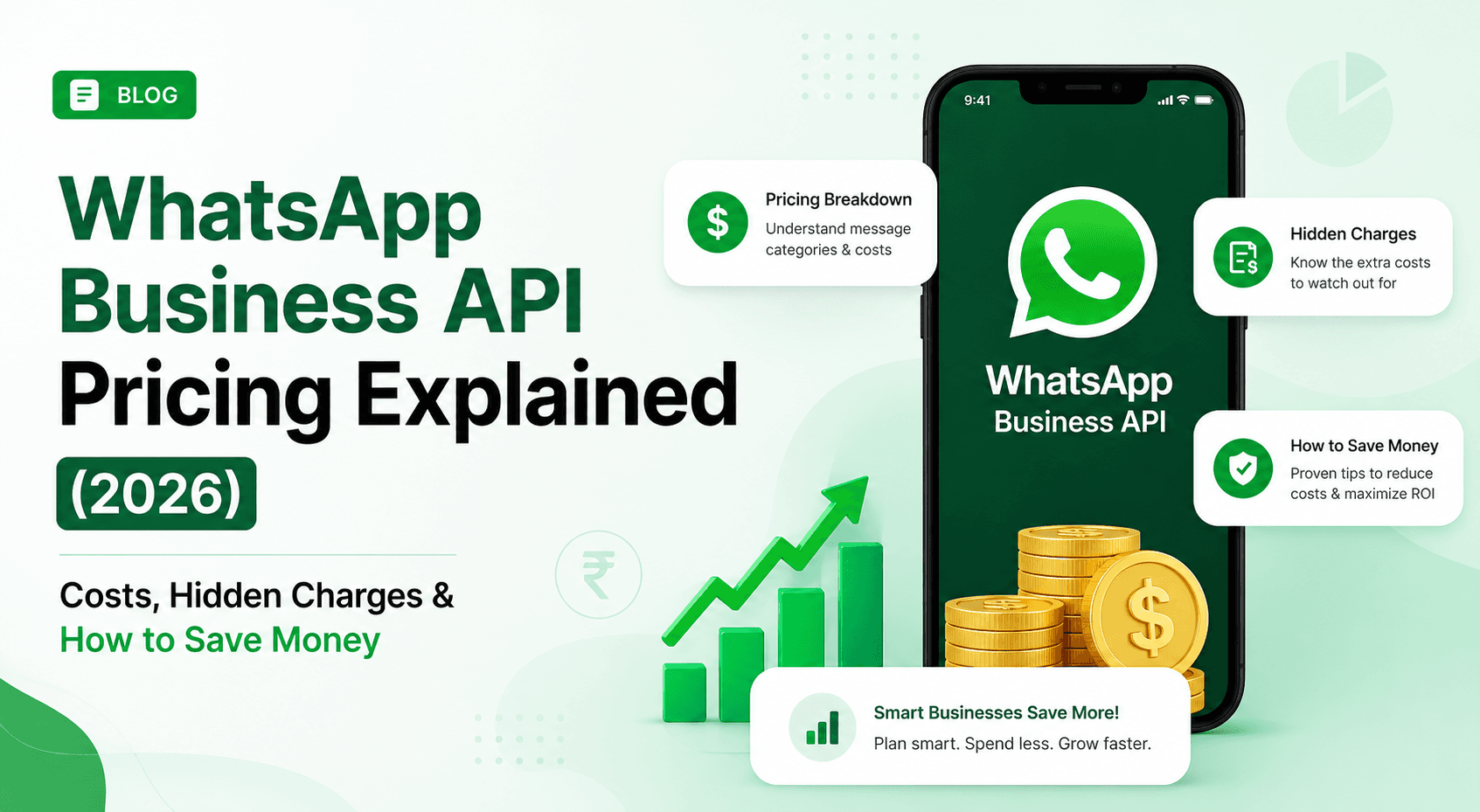 WhatsApp Business API Pricing (2026): Cost, Plans & Hidden Fees WhatsApp Business API Pricing (2026): Cost, Plans & Hidden Fees